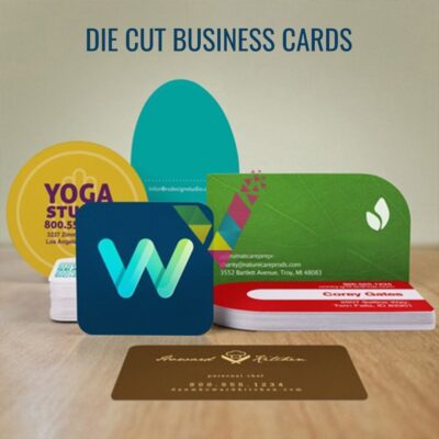 Die Cut business cards